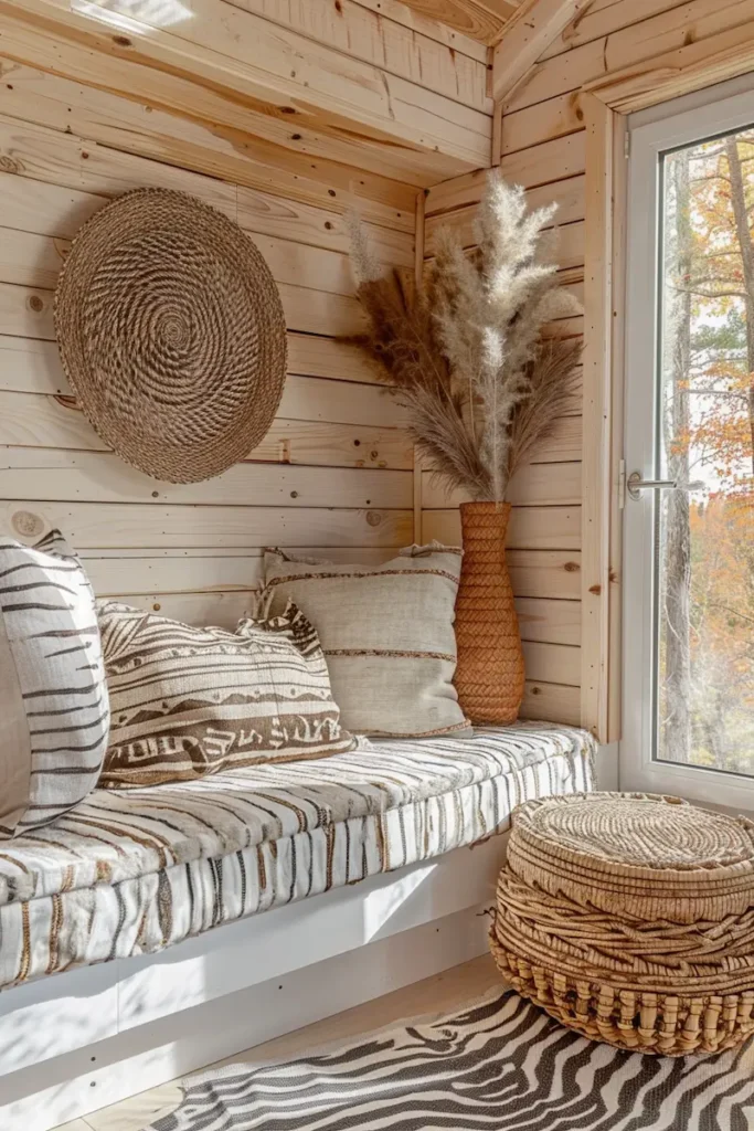 deco tiny house safari style plante seches