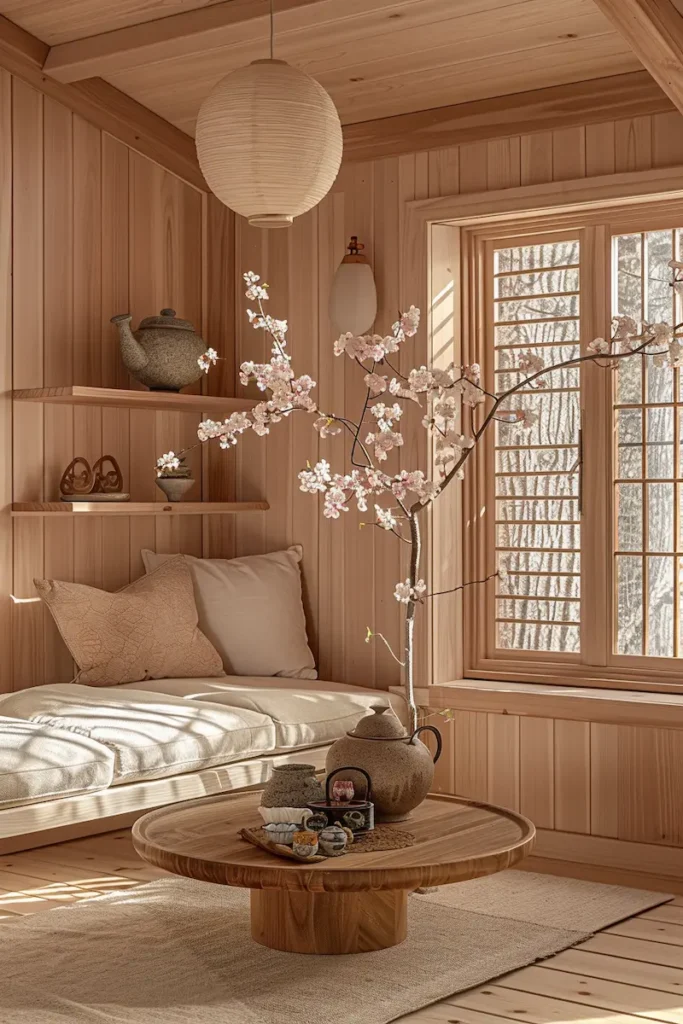tiny house deco japandi tea ceremony