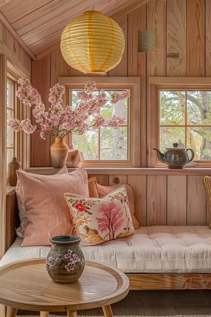 tiny house deco japandi sakura