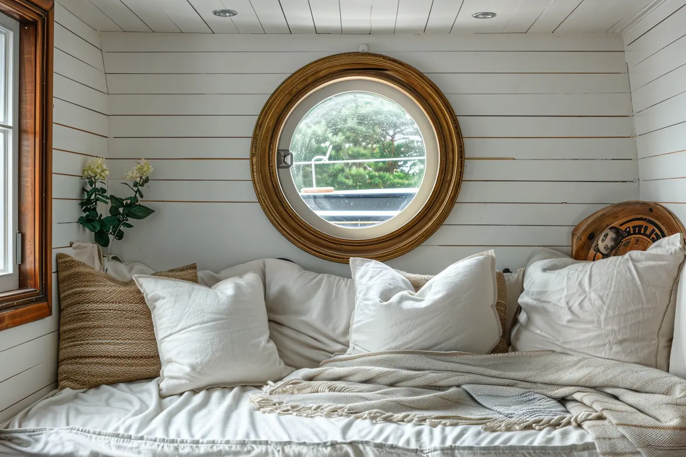tiny house nautical decor white panel