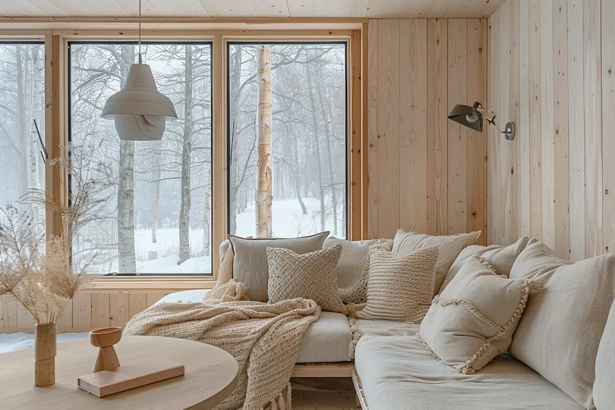 tiny house Scandinavian living room