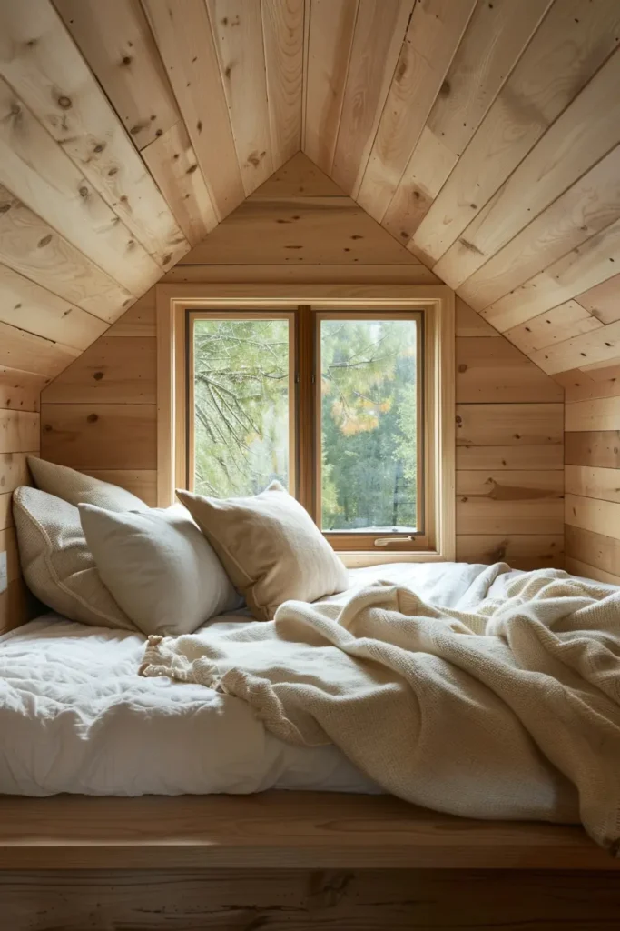tiny house Scandinavian bedroom